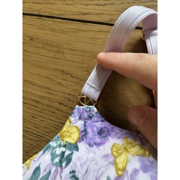 Victoria Secret Sports Bralette Bra Floral Colorful Size Measured Spring Summer - Picture 4 of 8